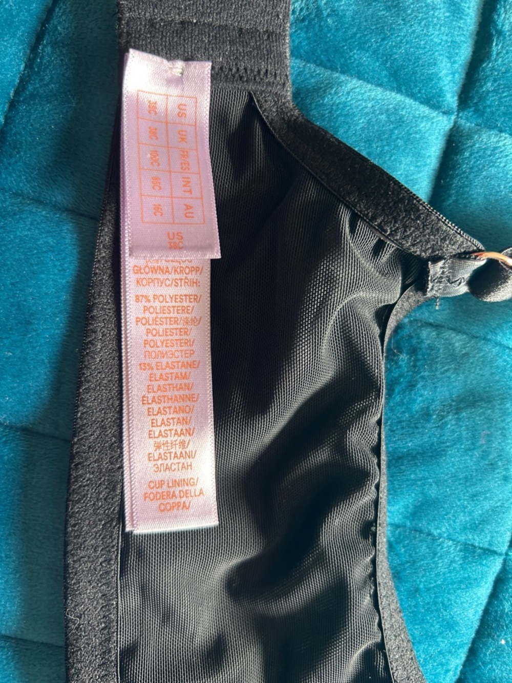 Savage X Fenty Black Floral Underwire Bra By Rihanna - Picture 3 of 3